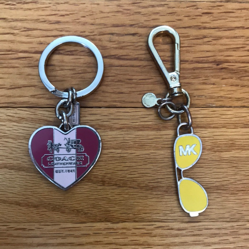 SET OF TWO Michael Kors/Coach key chains
